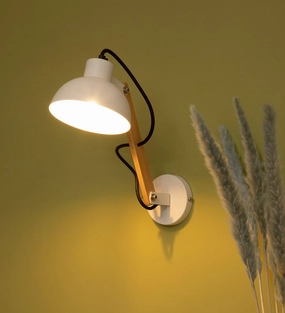 Farrah Sit Wood Wall Sconce vintage desk lamp