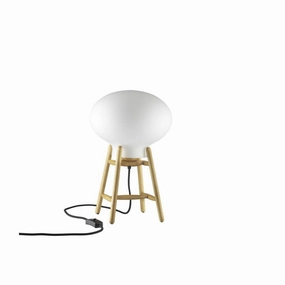 Fdb M?bler U4 Hiti Table Lamp Opal Glass, Natural/Black Louis Poulsen chandelier