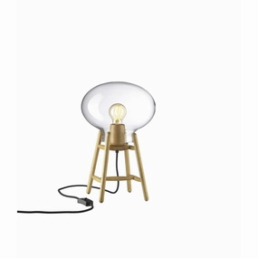 Fdb Mbler U4 Hiti Table Lamp Clear Glass, Natural/Black designer outdoor lamp
