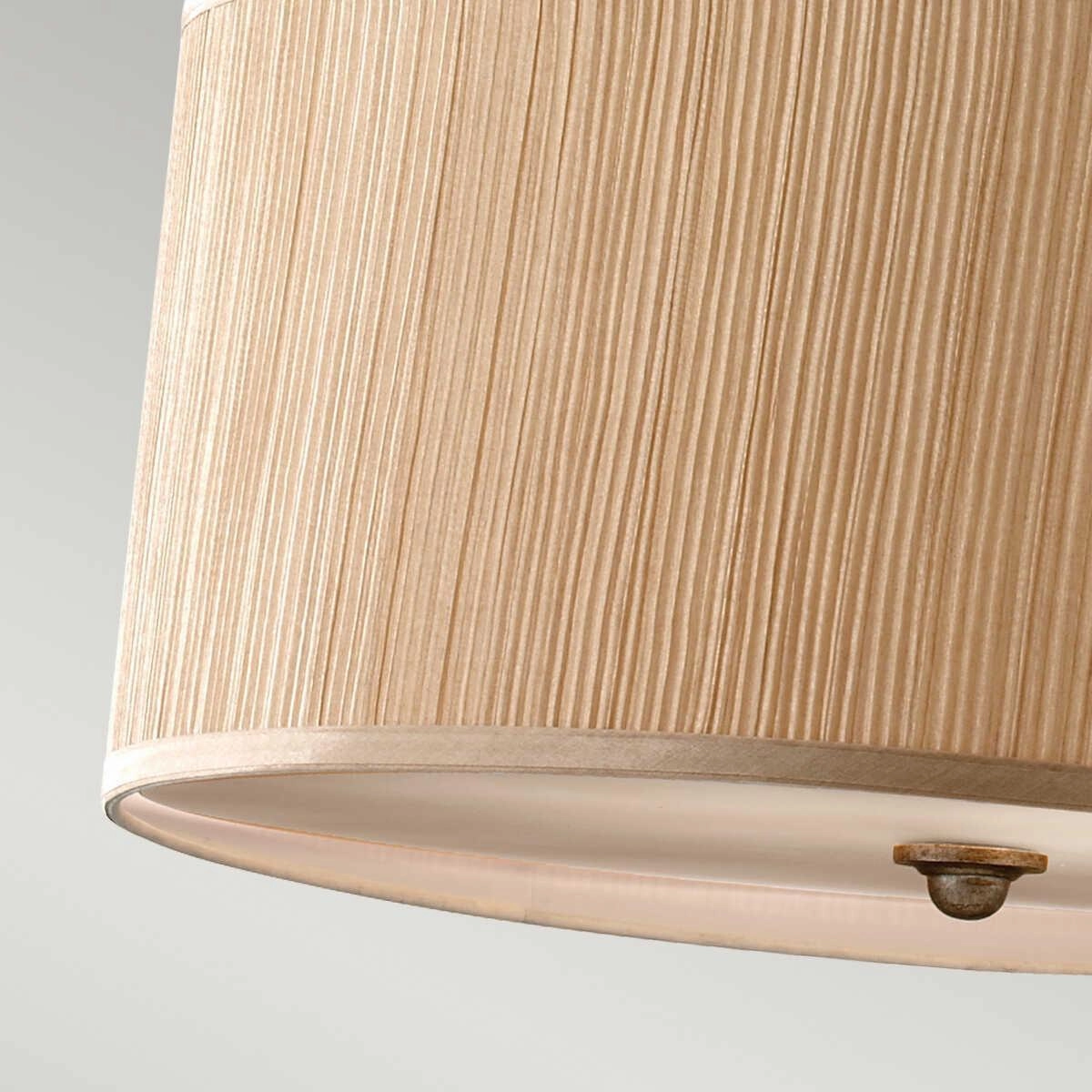 Feiss Abbey 3 Light Silver Pendant Ceiling Light