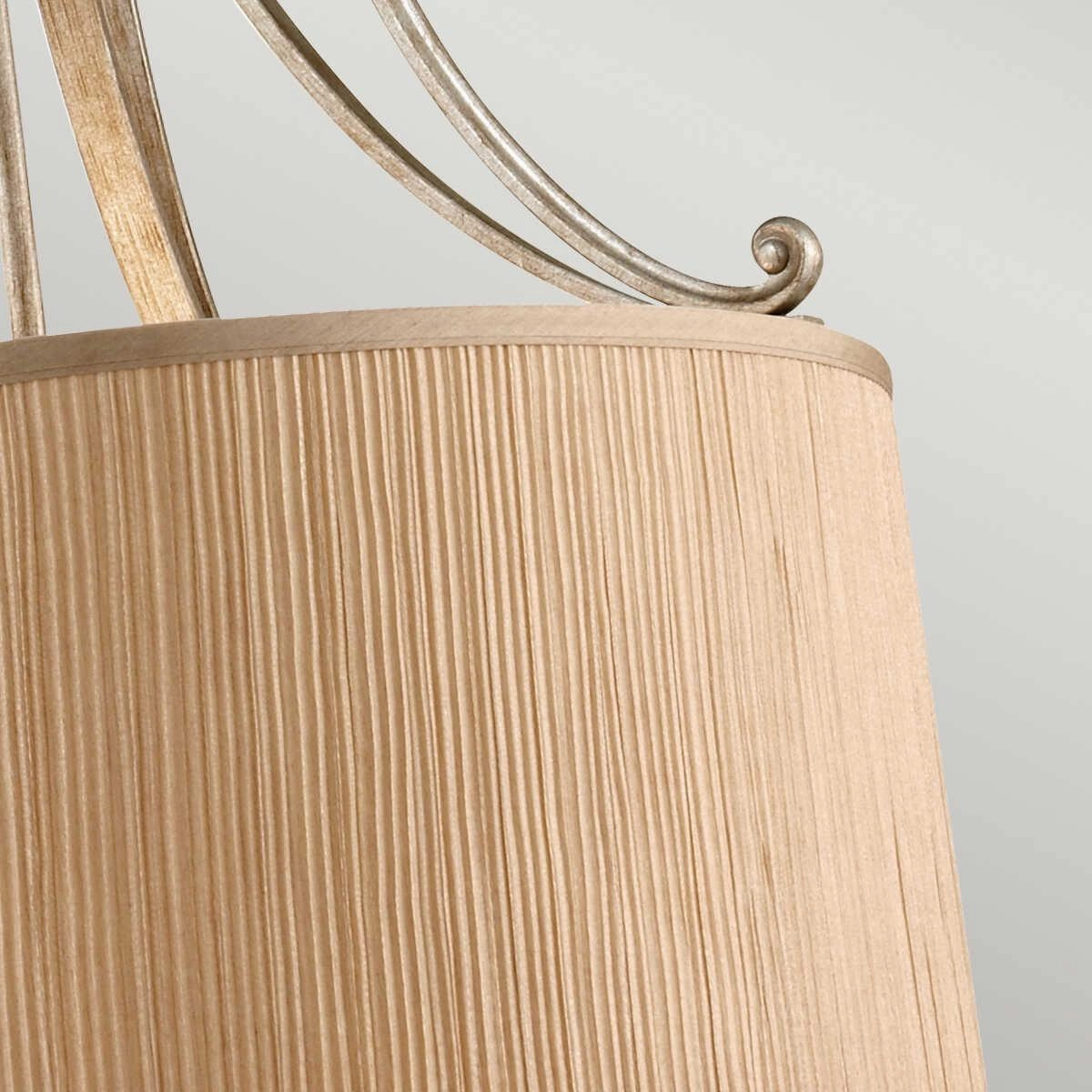 Feiss Abbey 3 Light Silver Pendant Ceiling Light