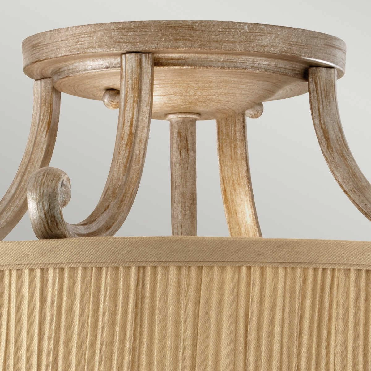 Feiss Abbey Semi-Flush Gold Ceiling Light
