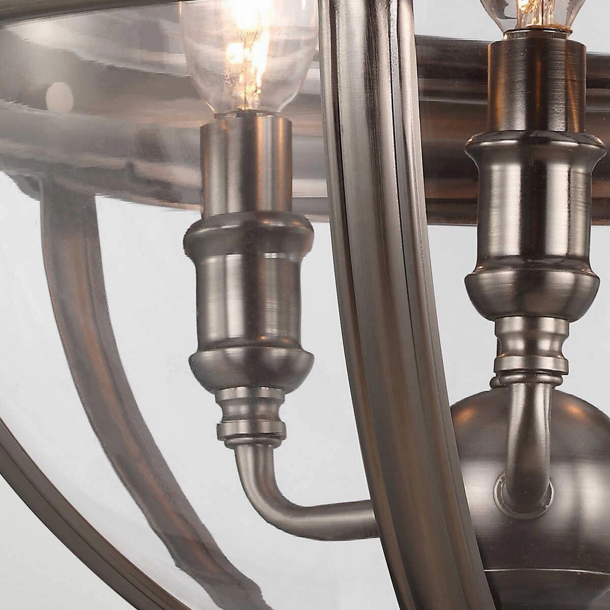 Feiss Adams 3 Light Pendant Ceiling Light