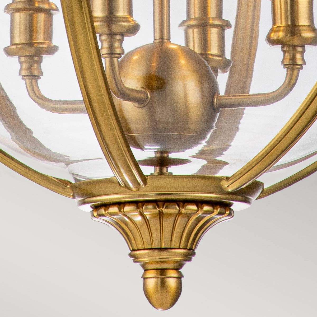 Feiss Adams 4 Light Pendant Chandelier - Brushed Bronze