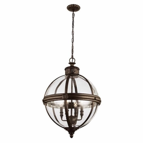 Feiss Adams Bronze Ceiling Lantern 4 Light simple ceiling design light