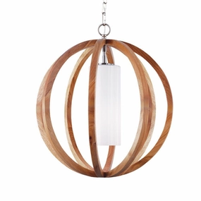 Feiss Allier Small Pendant Light Wood Ceiling Light minimalist ceiling light