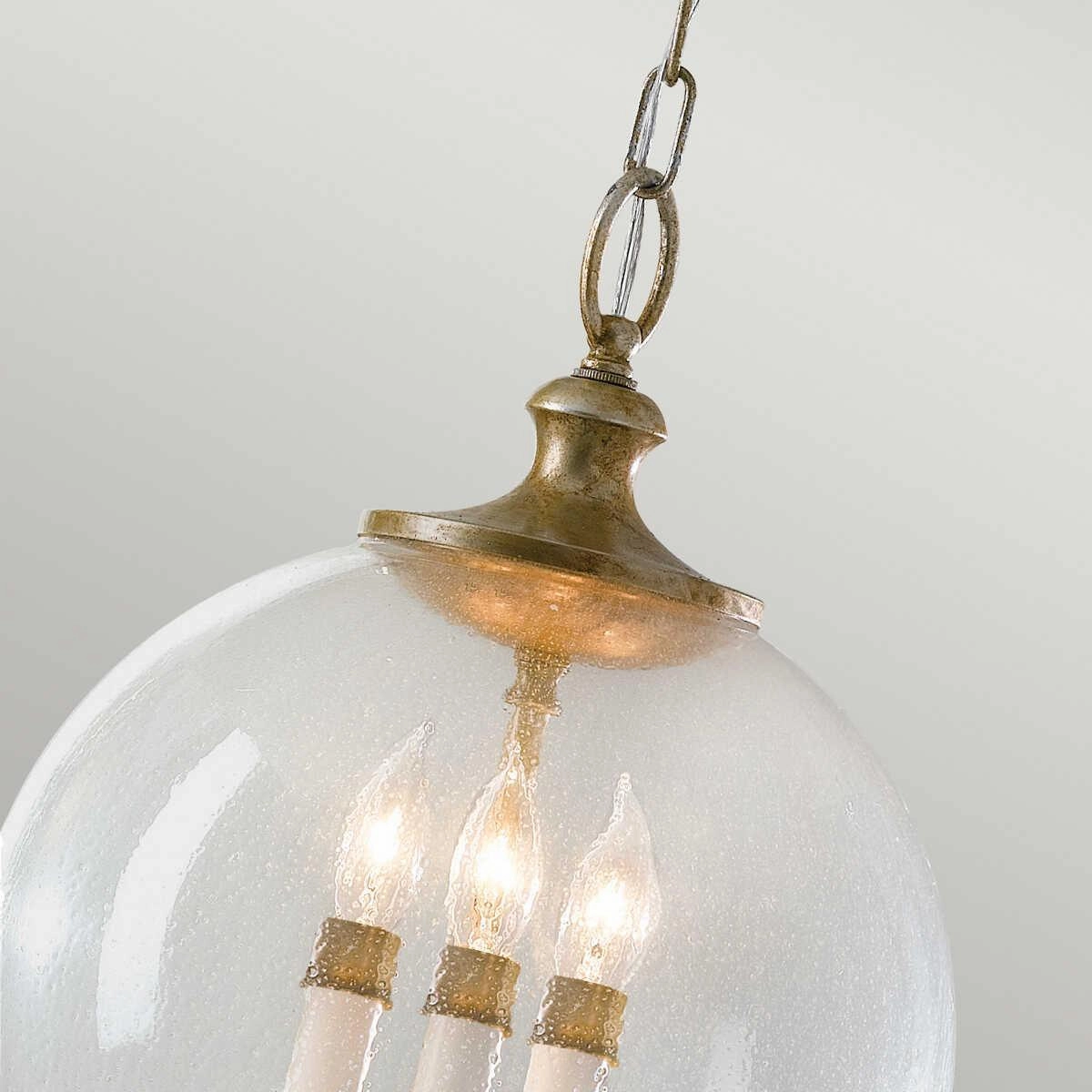 Feiss Argento Ceiling Lantern 1 Light Silver Finish