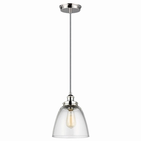 Feiss Baskin 1 Light Polished Nickel Ceiling Pendant Light modern ceiling lamp