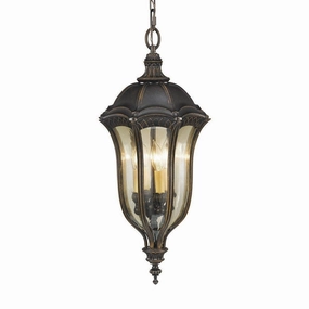 Feiss Baton Rouge Walnut Duo-Mount Outdoor Pendant Light outdoor wall lamp