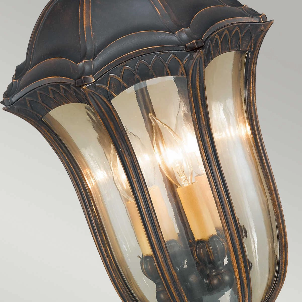 Feiss Baton Rouge Walnut Duo-Mount Outdoor Pendant Light