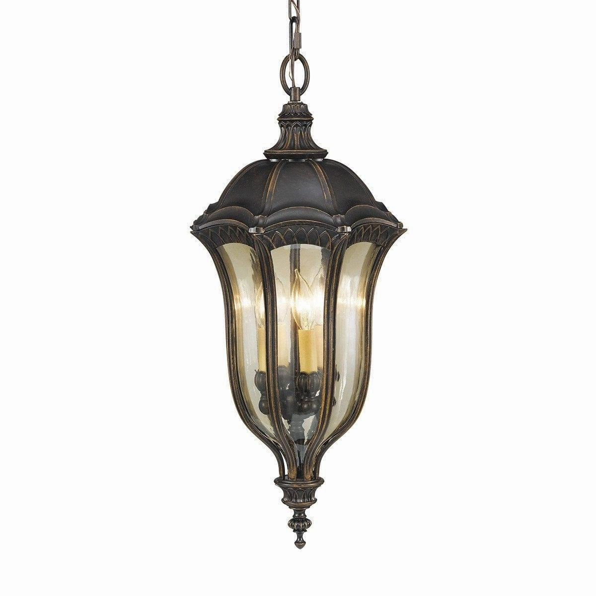 Feiss Baton Rouge Walnut Duo-Mount Outdoor Pendant Light outdoor wall lamp