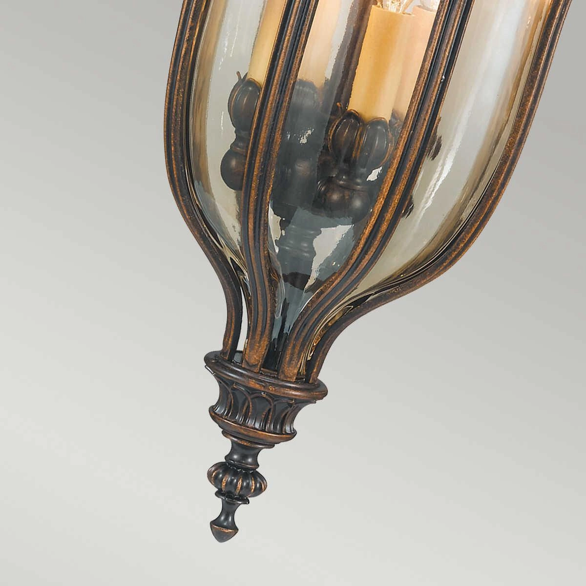 Feiss Baton Rouge Walnut Duo-Mount Outdoor Pendant Light