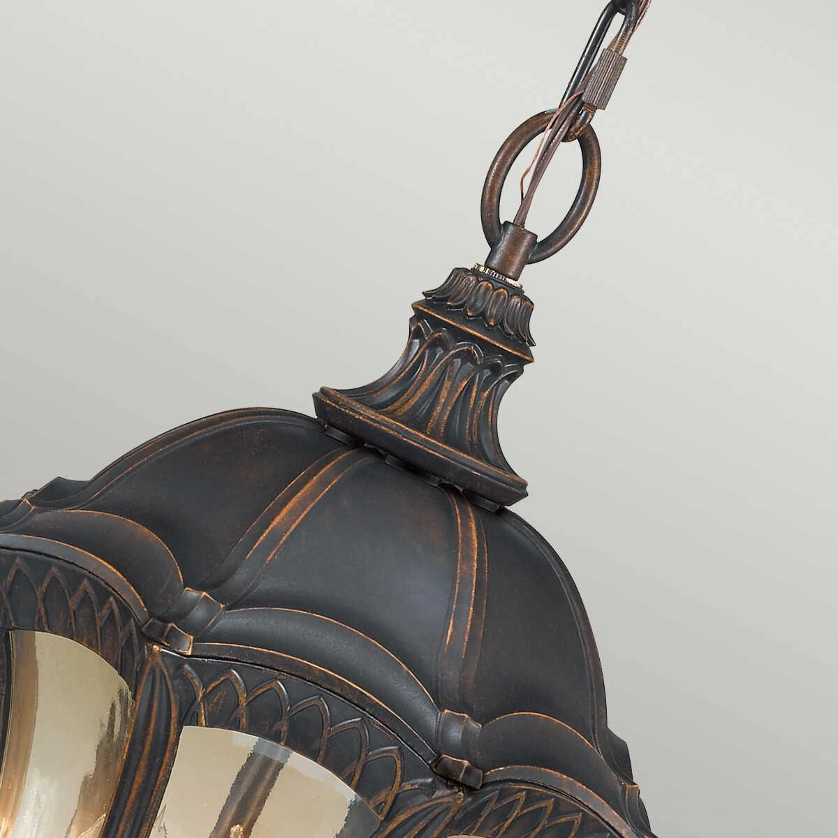 Feiss Baton Rouge Walnut Duo-Mount Outdoor Pendant Light
