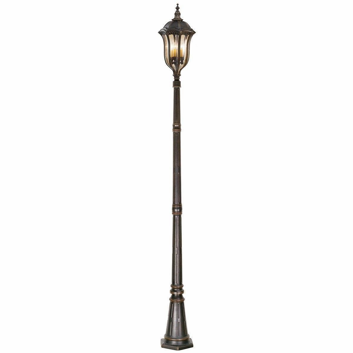 Feiss Baton Rouge Walnut Outdoor Lamp Post Lantern outdoor wall lamp