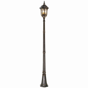 Feiss Baton Rouge Walnut Outdoor Lamp Post Lantern outdoor wall lamp