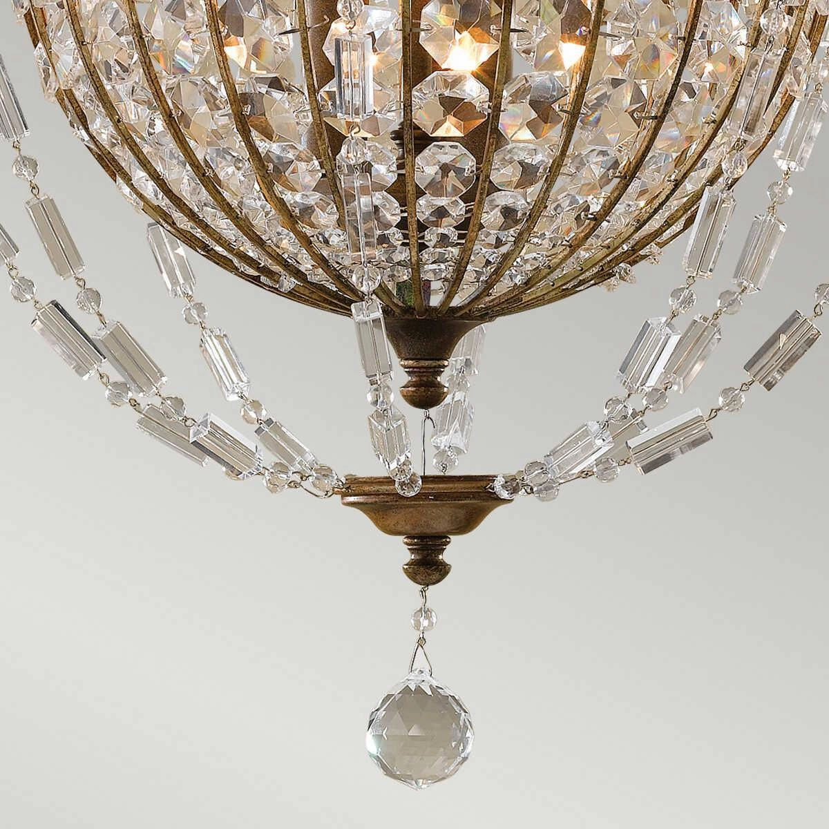 Feiss Bellini 3 Light Pendant Ceiling Light