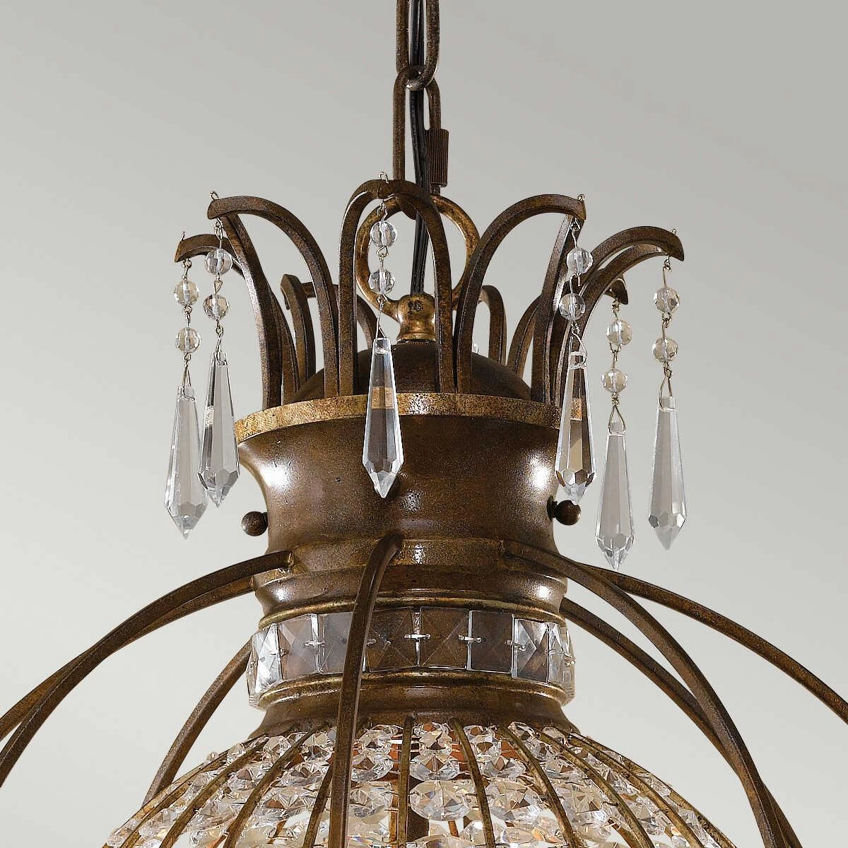 Feiss Bellini 3 Light Pendant Ceiling Light