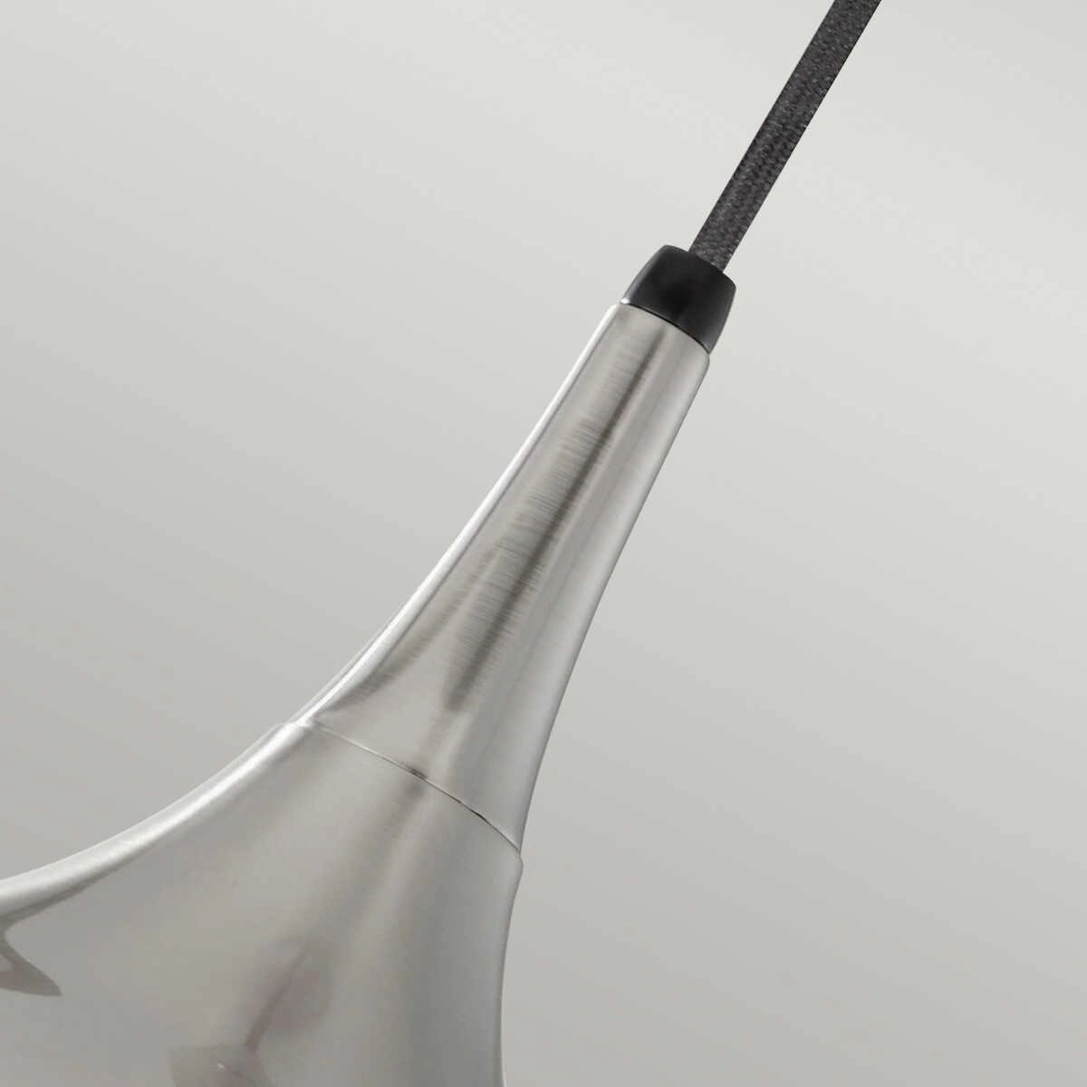 Feiss Beso Bushed Steel Pendant Ceiling Light