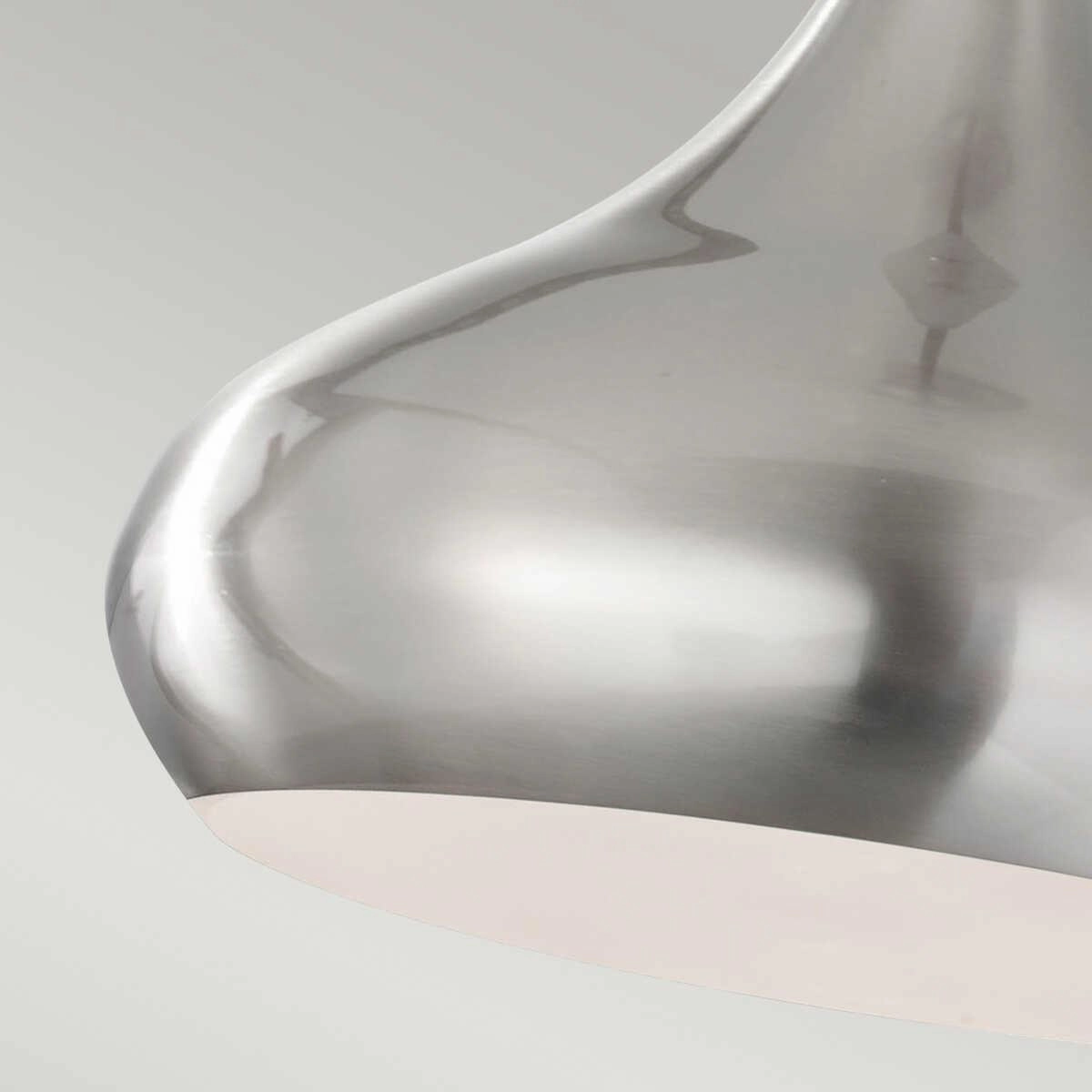 Feiss Beso Bushed Steel Pendant Ceiling Light