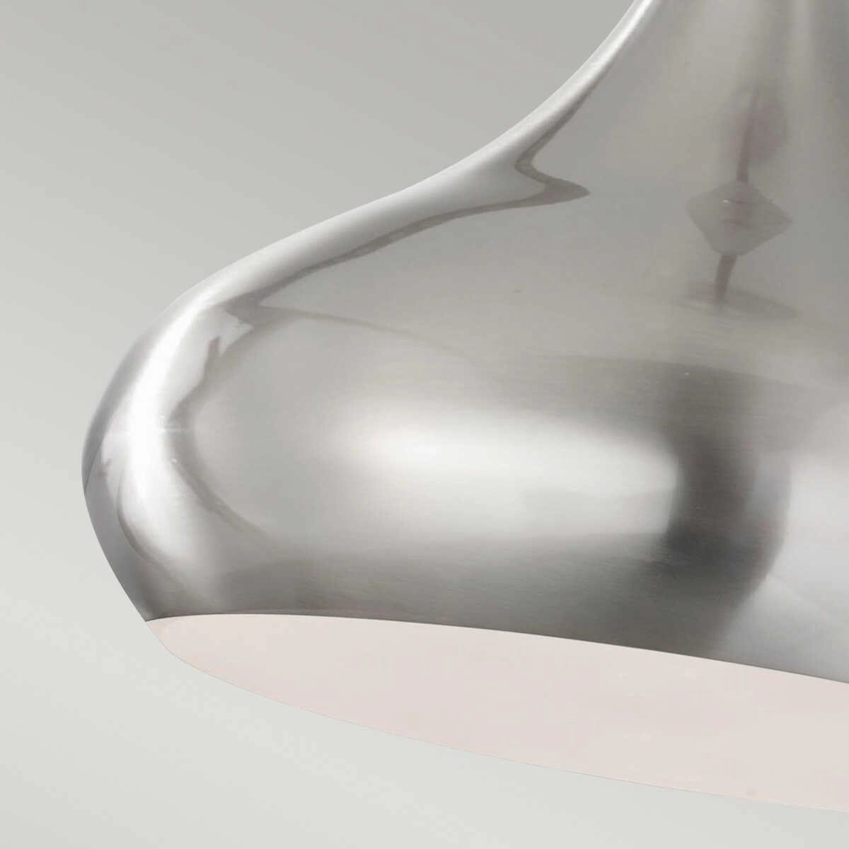 Feiss Beso Bushed Steel Pendant Ceiling Light