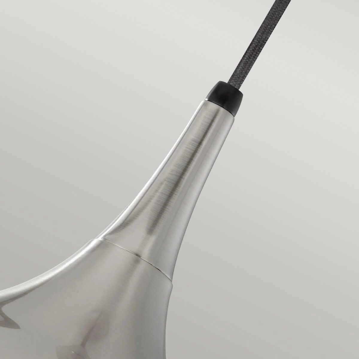 Feiss Beso Bushed Steel Pendant Ceiling Light