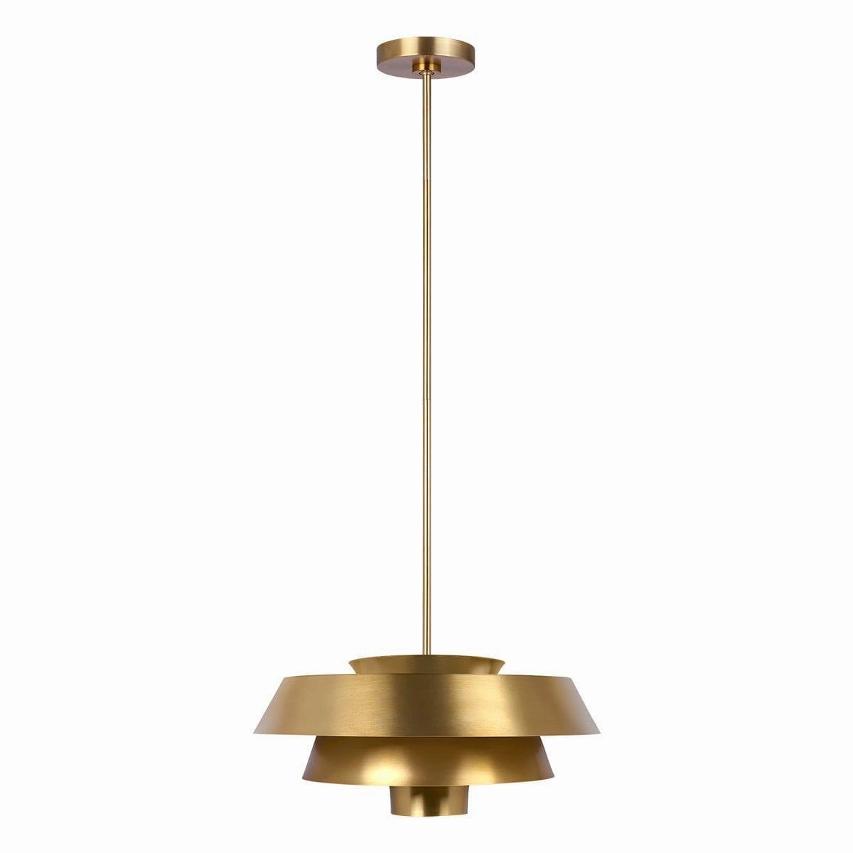 Feiss Brisbin 1 Light Burnished Brass Ceiling Pendant modern ceiling lamp