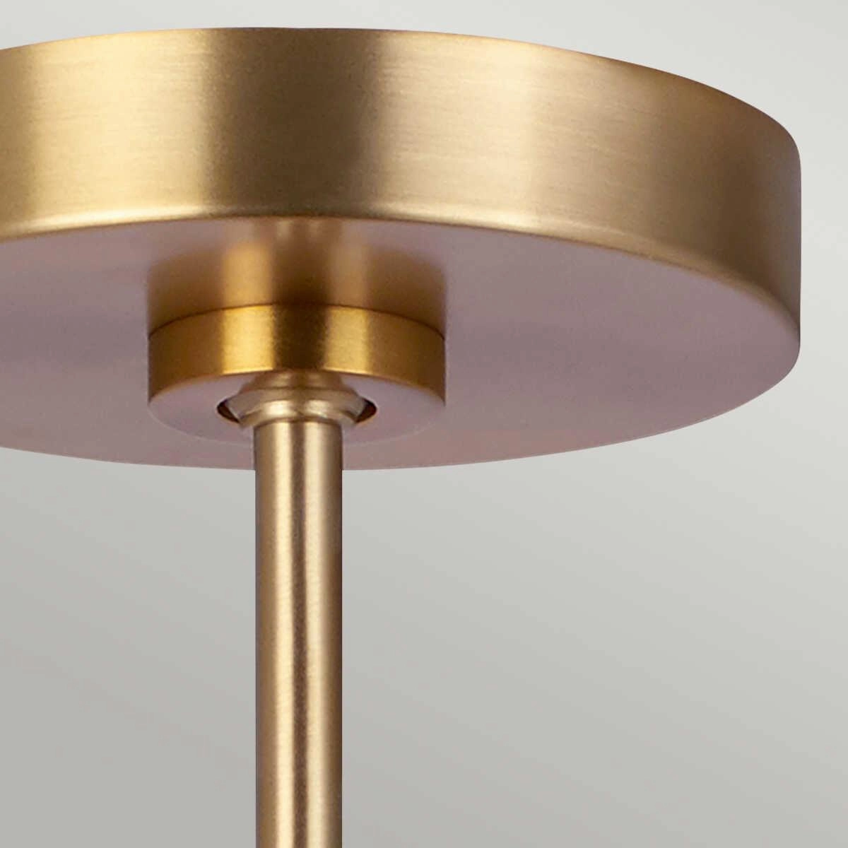 Feiss Brisbin 1 Light Burnished Brass Ceiling Pendant