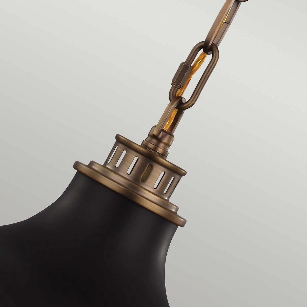 Feiss Cadence Mini Antigue Bronze Pendant Ceiling Light