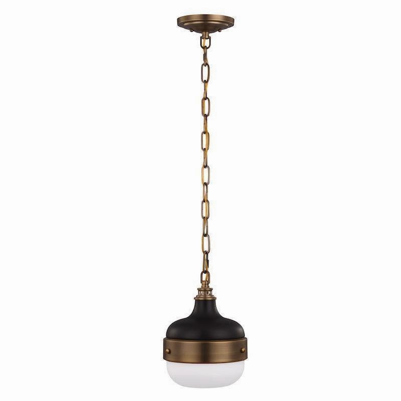 Feiss Cadence Mini Brass/Black Pendant Ceiling Light modern ceiling lamp