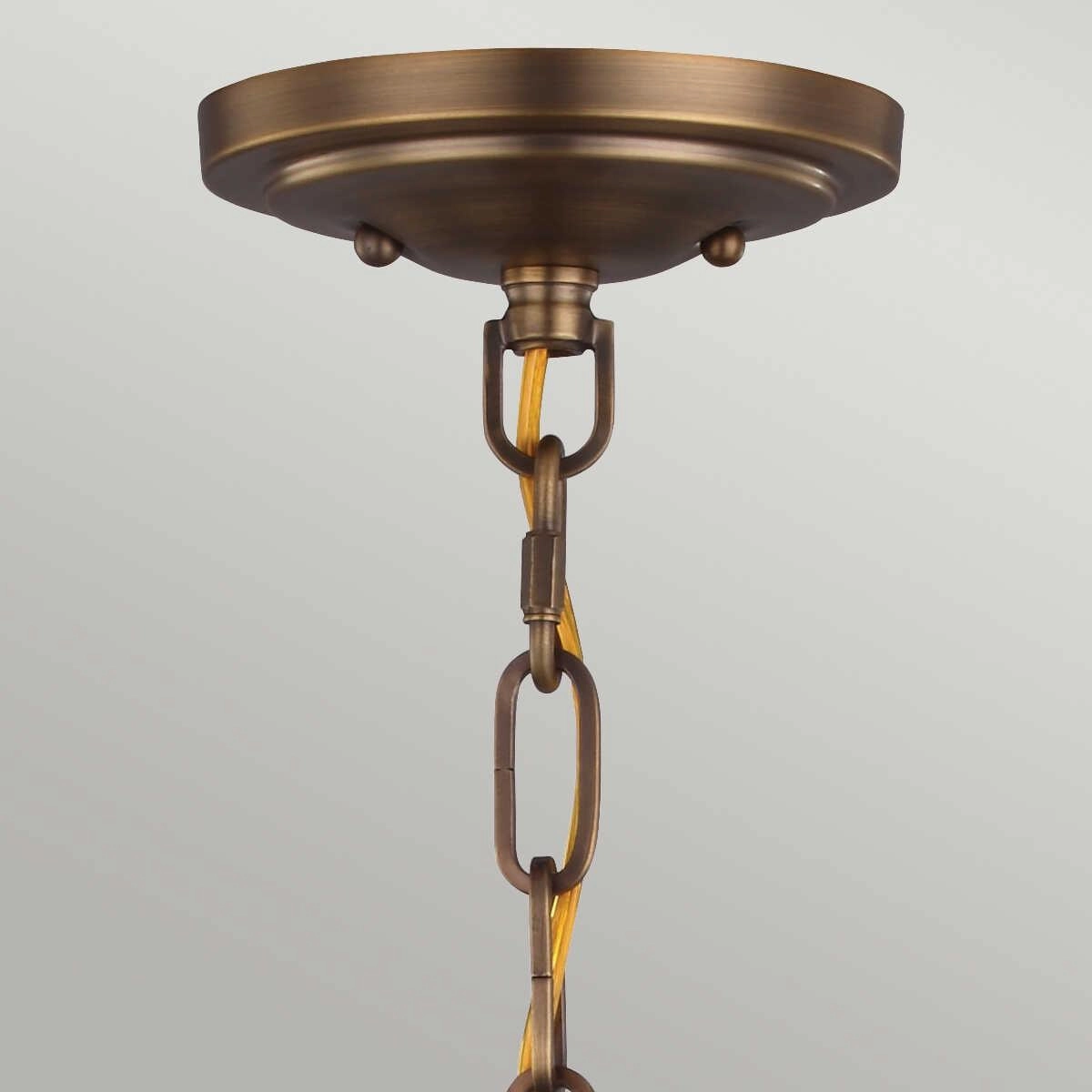 Feiss Cadence Mini Brass/Black Pendant Ceiling Light
