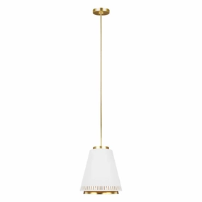 Feiss Carter 1 Light Style B Matte White Ceiling Pendant minimalist ceiling light