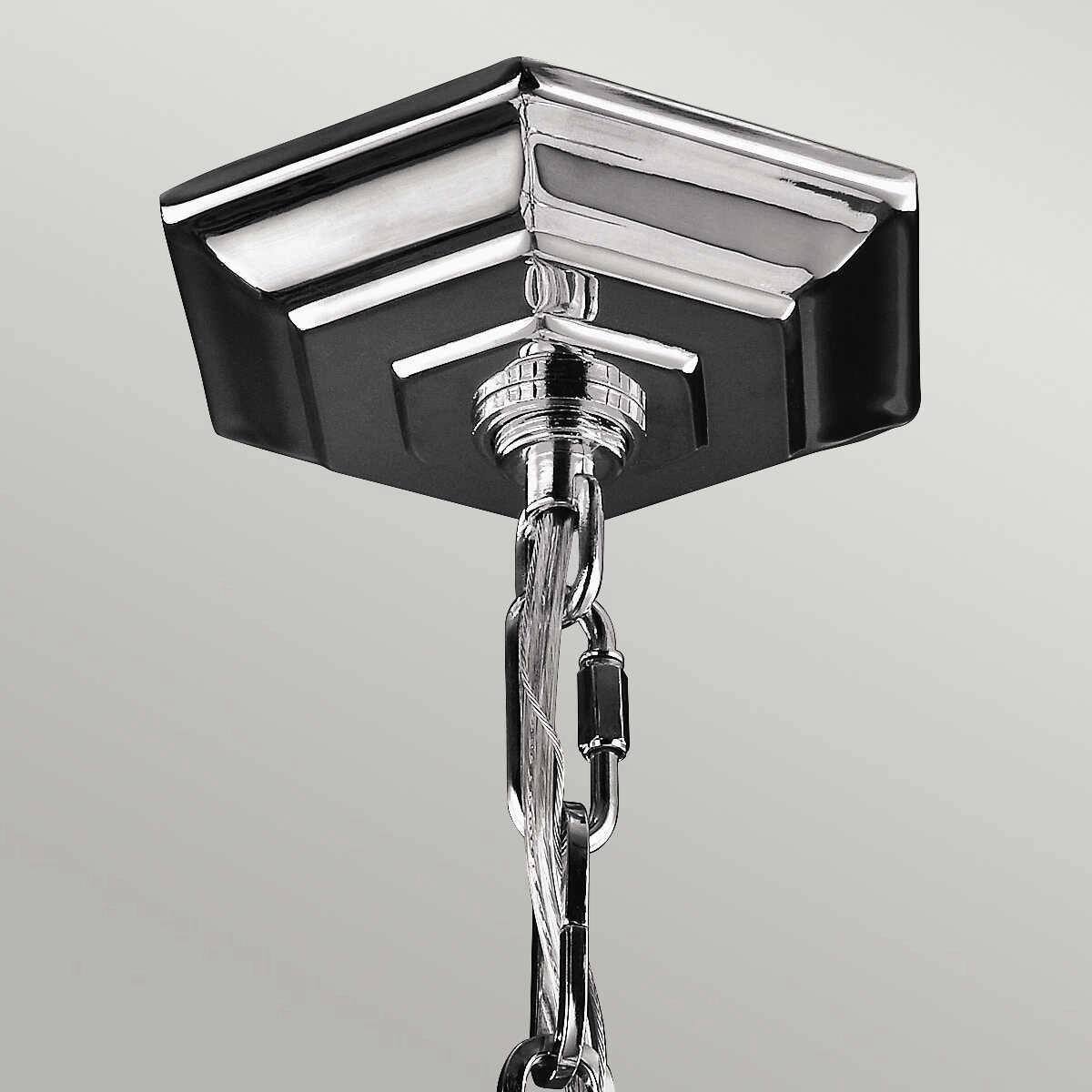 Feiss Corinne 3 Light Nickel Medium Pendant Ceiling Light