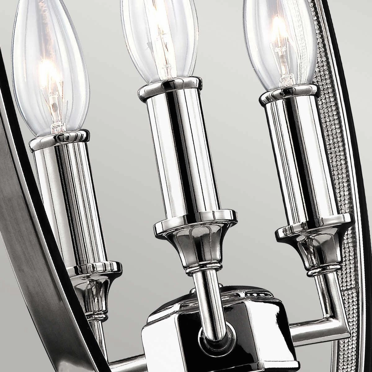 Feiss Corinne 3 Light Nickel Medium Pendant Ceiling Light