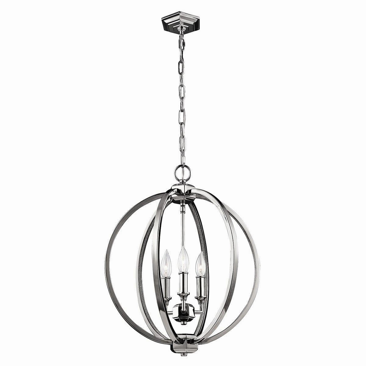 Feiss Corinne 3 Light Nickel Medium Pendant Ceiling Light minimalist ceiling light