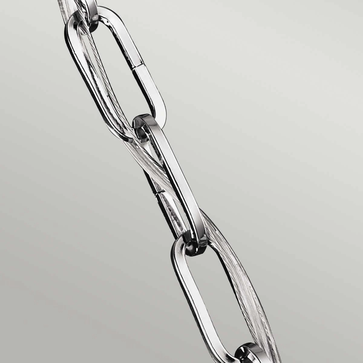 Feiss Corinne 3 Light Small Polished Nickel Ceiling Pendant