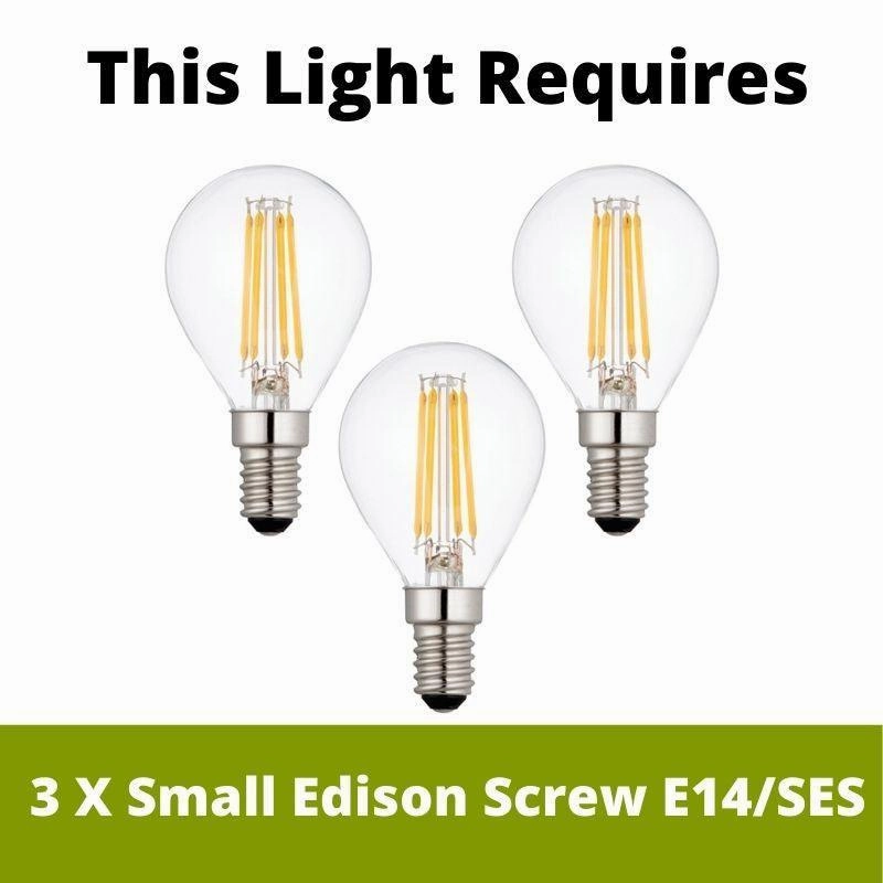 Feiss Corinne 3 Light Small Polished Nickel Ceiling Pendant