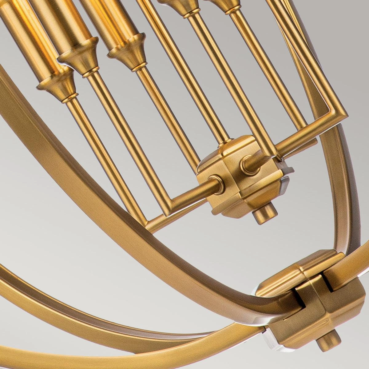 Feiss Corinne 6 Light Brass Pendant
