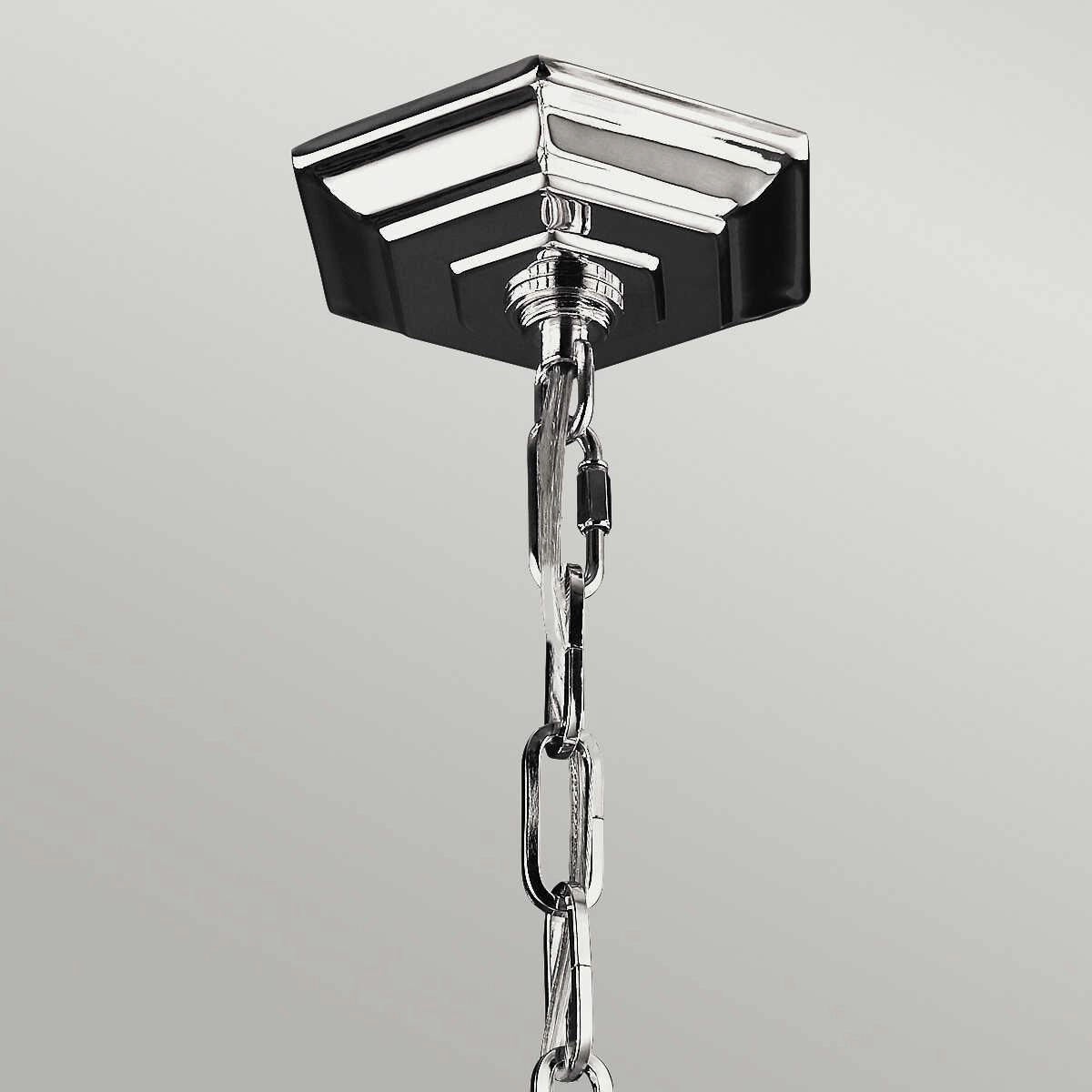 Feiss Corinne 6 Light Polished Nickel Pendant Ceiling Light