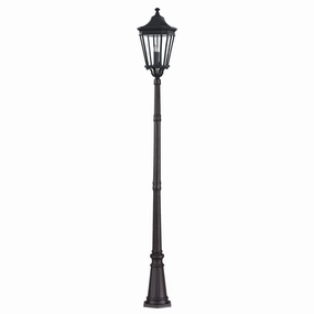 Feiss Cotswold Lane Black Large Outdoor Post Lantern outdoor wall lamp