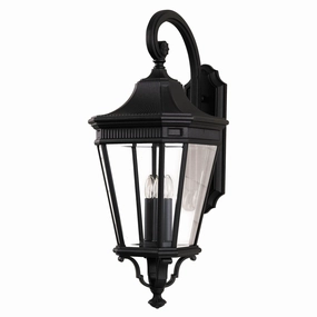 Feiss Cotswold Lane Black Large Outdoor Wall Light outdoor wall lamp