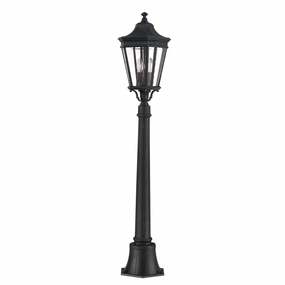 Feiss Cotswold Lane Black Medium Outdoor Bollard Light outdoor wall lamp