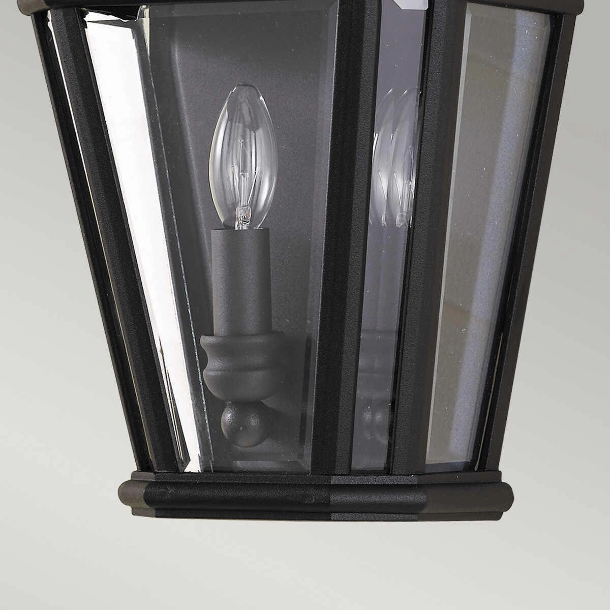 Feiss Cotswold Lane Black Outdoor Half Wall Light