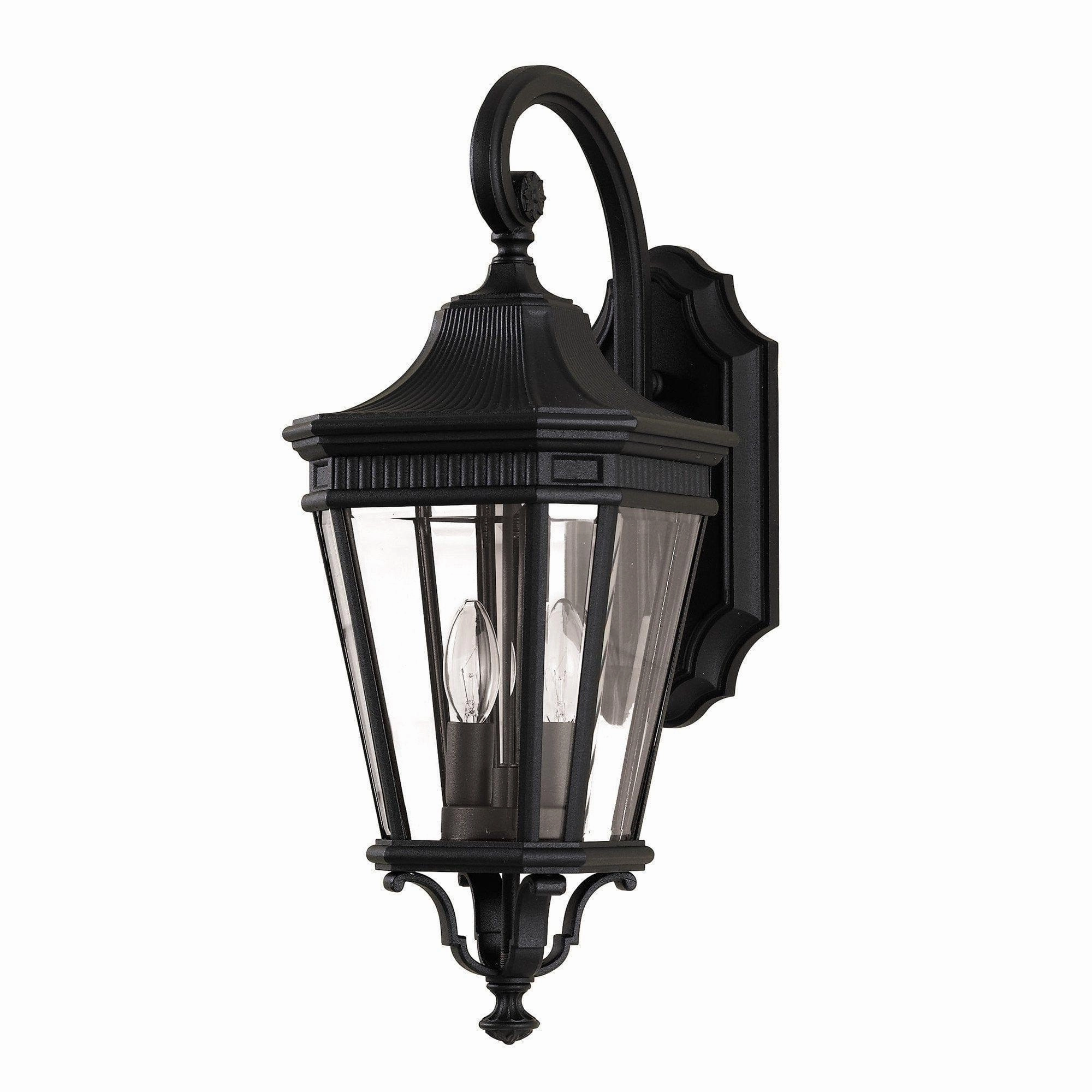Feiss Cotswold Lane Black Outdoor Medium Wall Light outdoor wall lamp