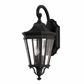 Feiss Cotswold Lane Black Outdoor Medium Wall Light outdoor wall lamp