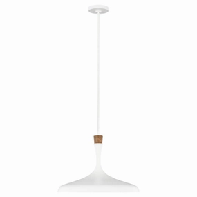 Feiss Darwin 1 Light Matte White Pendant Ceiling Light minimalist ceiling light