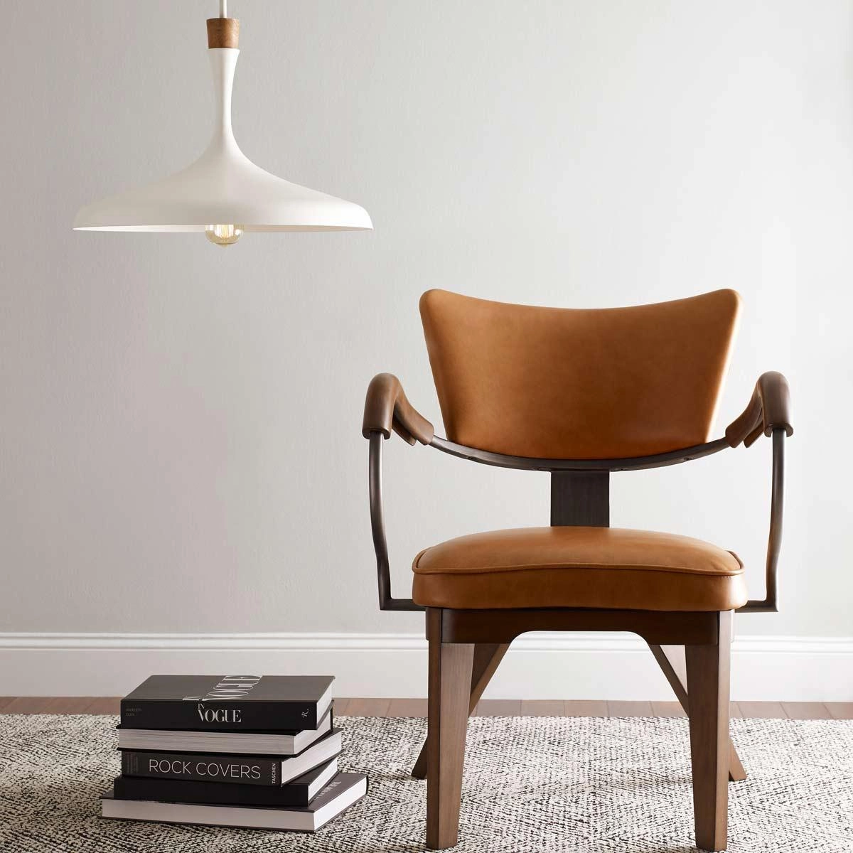 Feiss Darwin 1 Light Matte White Pendant Ceiling Light