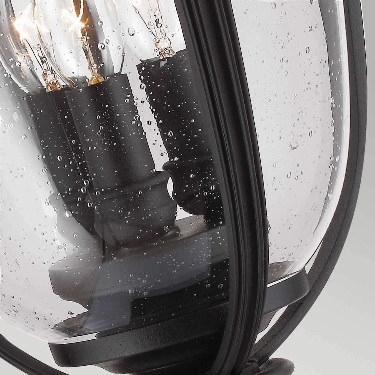Feiss English Bridle Black Large Outdoor Pedestal Lantern