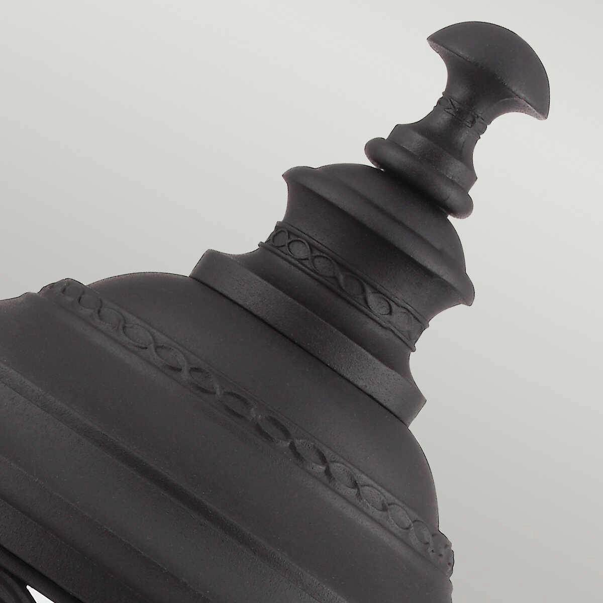 Feiss English Bridle Black Large Outdoor Pedestal Lantern