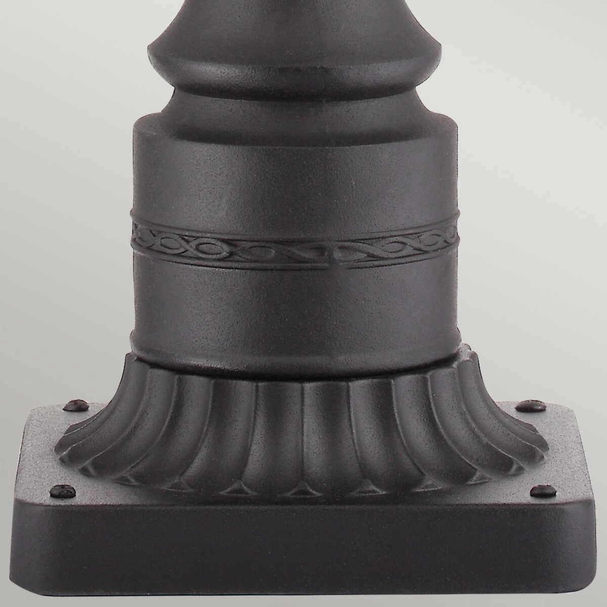 Feiss English Bridle Black Large Outdoor Pedestal Lantern