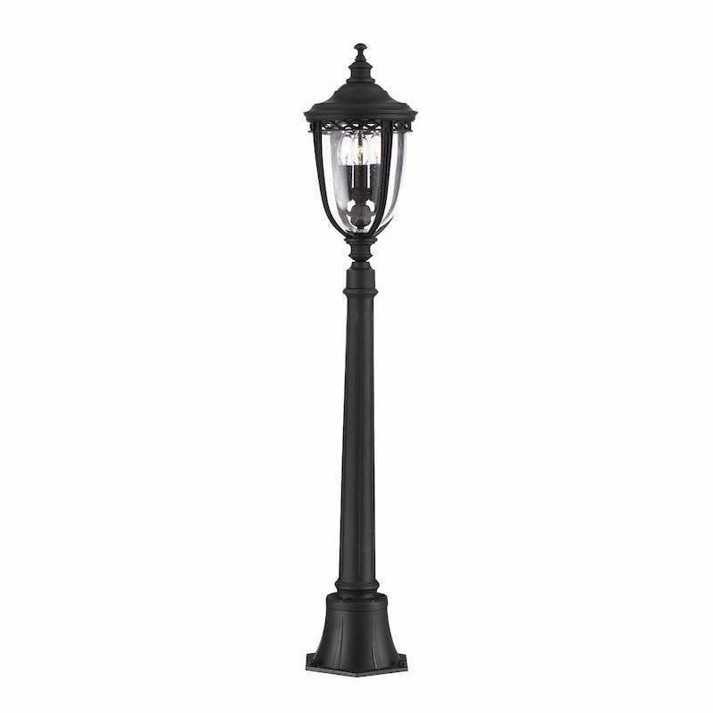 Feiss English Bridle Black Medium Outdoor Bollard Lantern outdoor wall lamp